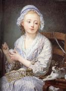 Jean-Baptiste Greuze, The wool Winder